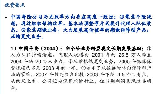 2022年保险行业中国寿险公司典型改革回顾周虽旧邦其命维新47页.pdf